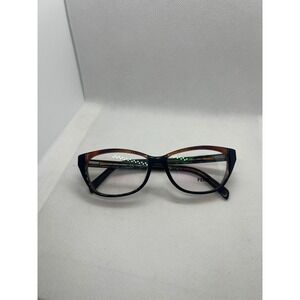 Fendi F1002 001 Tortoise Black Cat Eye Optical Glasses Frames Italy 135mm